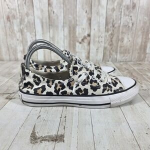 Converse Chuck Taylor All Star Shoreline Leopard Print Slip On Womens 7 567022F